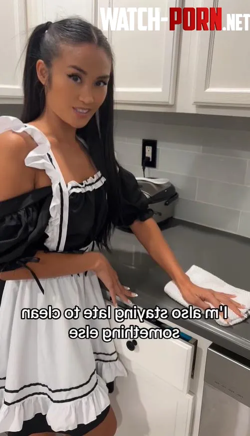 All I need as a reward after cleaning is your hard cock in my mouth by sunshinemaidxo