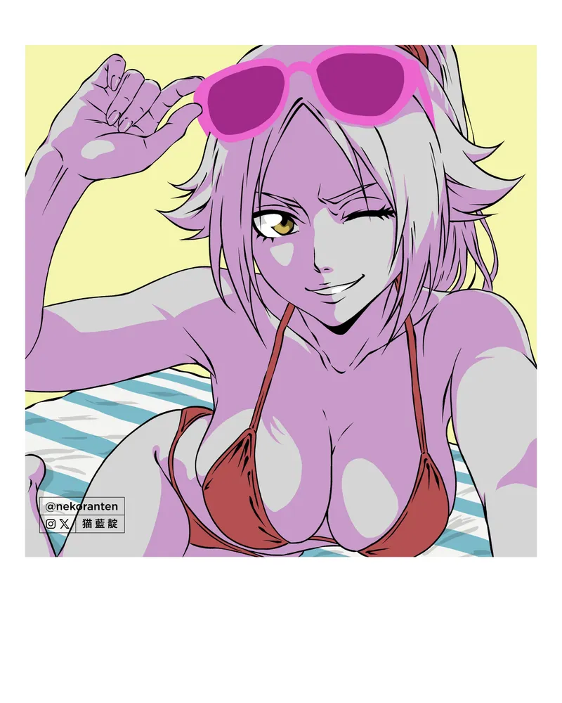 Thumbnail Yoruichi by @nekoranten - Sexy Bleach Themed Art