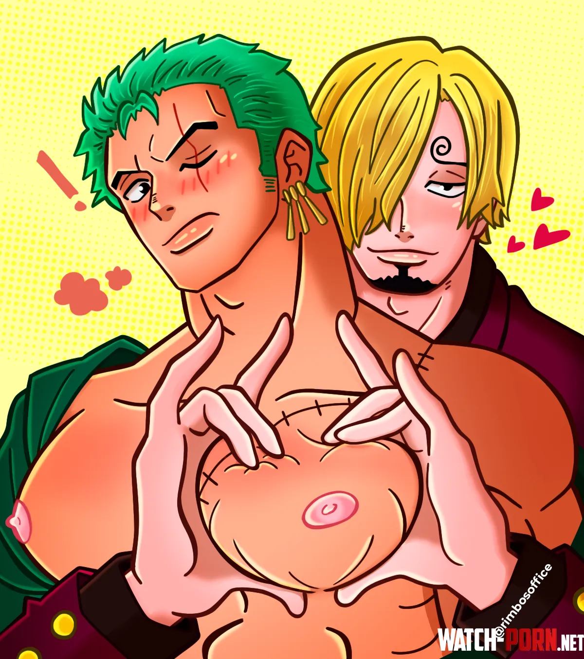 Zoro + Sanji | by me (@rimbosoffice) by ItaloGuimArt
