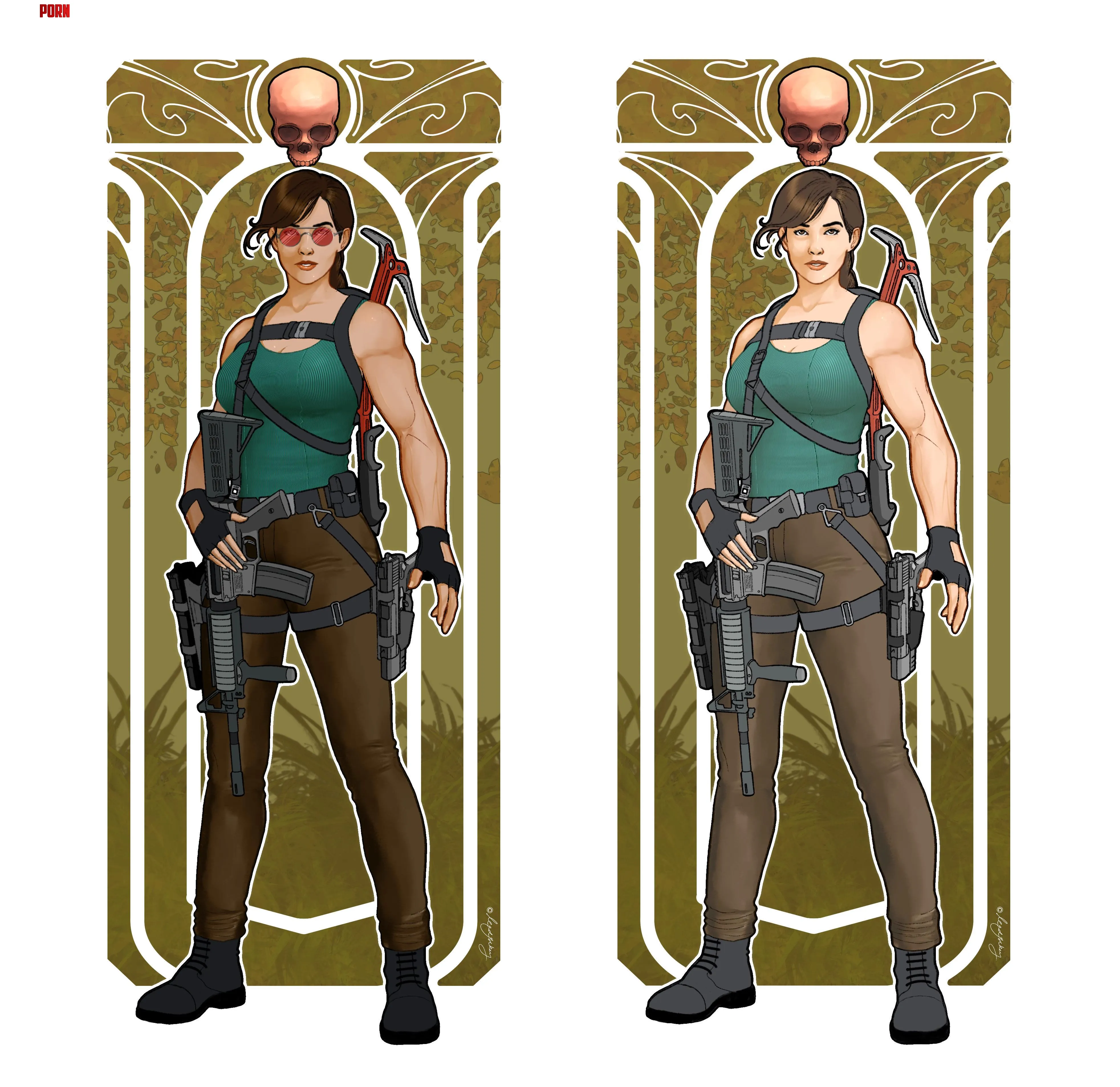 Tomb Raider Art Nouveau (Leadjockey)[Tomb Raider] by Leadjockey