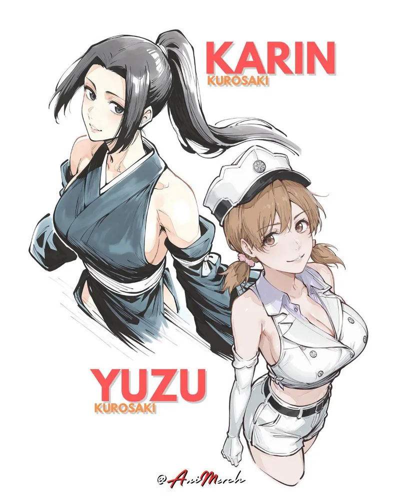 Thumbnail Karin & Yuzu (KURO) Delight: Silent_Steak_9540's Bleach_Hentai Tale