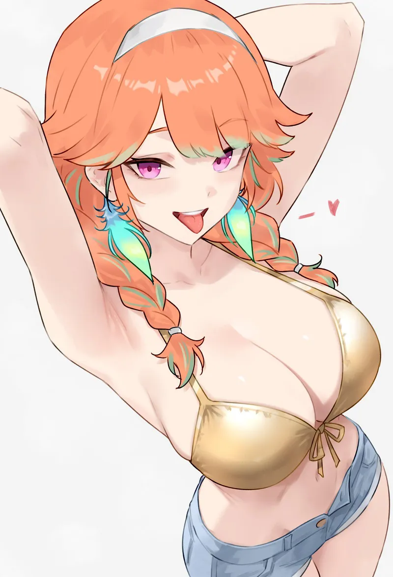Thumbnail LafterMastr's Golden Wawas: Kiara's Beauty in BigAnimeTiddies