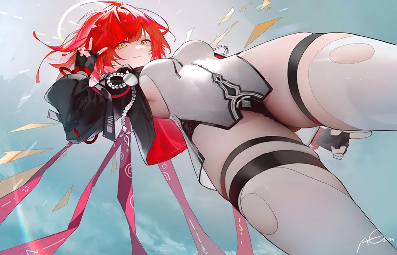 Thumbnail Exusiai's very nice thighs [Arknights] by marxsander2016