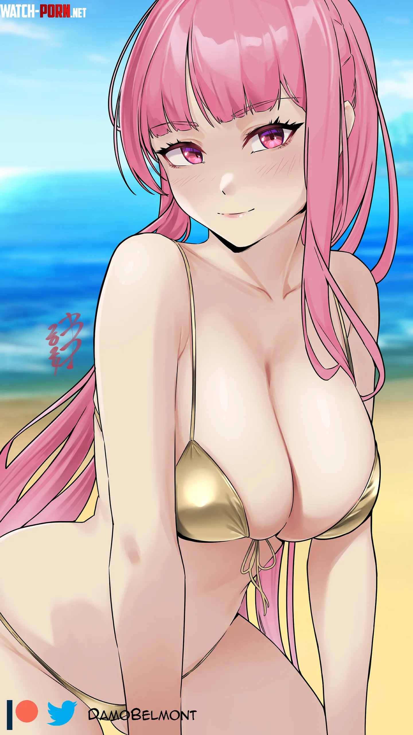 Gold Bikini Calli [Hololive] by A_MASSIVE_PERVERT
