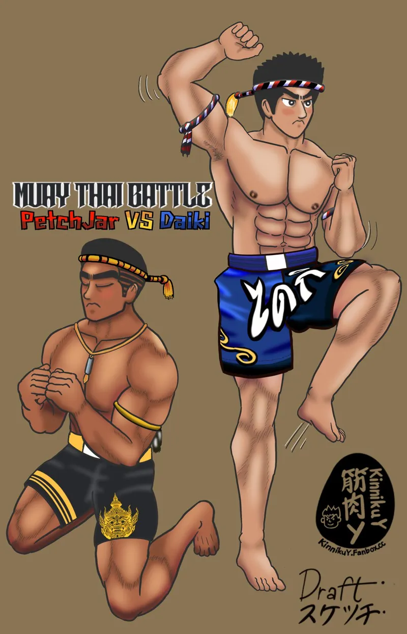 Thumbnail Ready for MuayThai Battle | Dynamic OC Artwork Revealed!