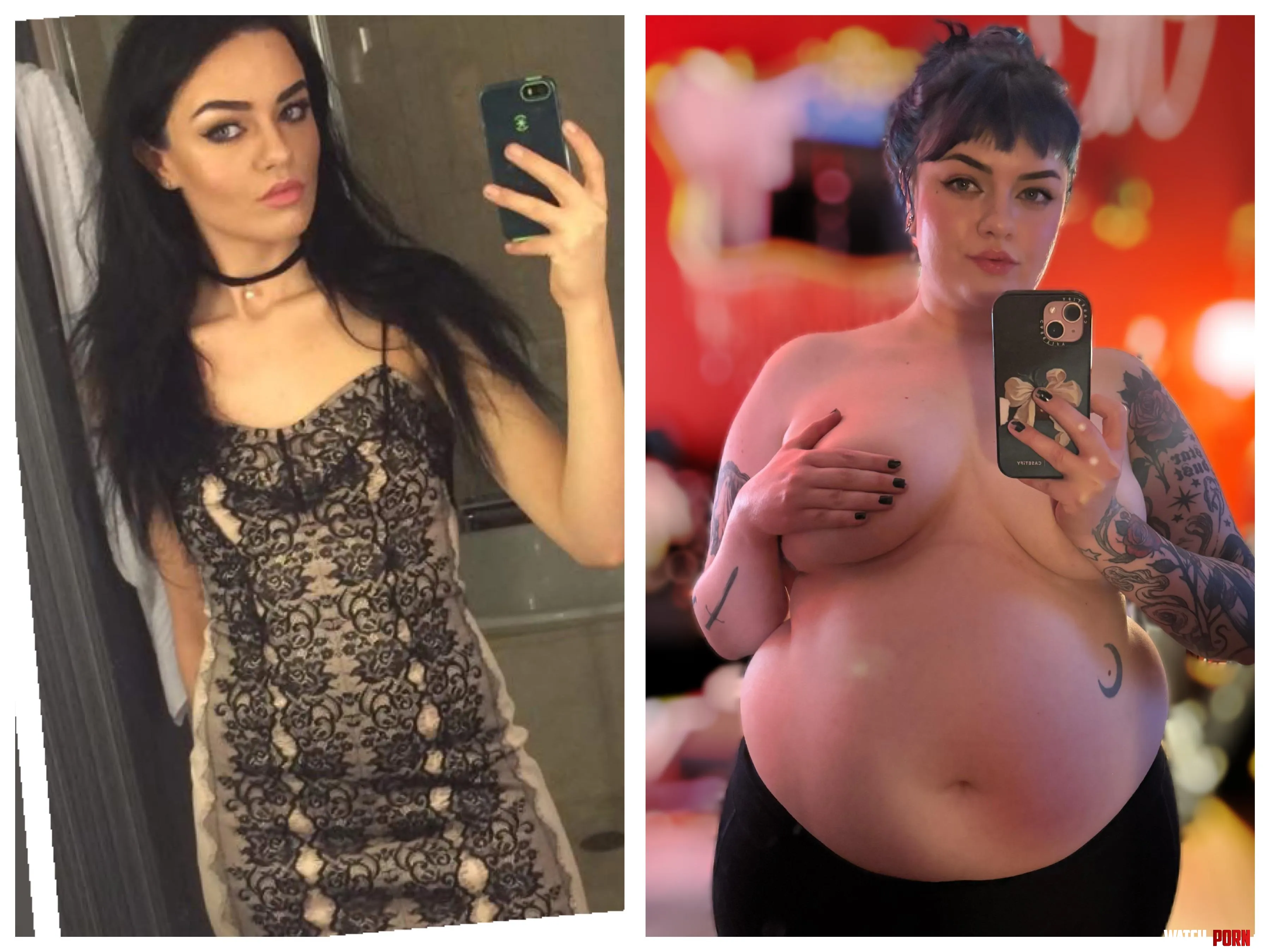 Just a bit bigger and wider (2016 vs now) by curvygothgf