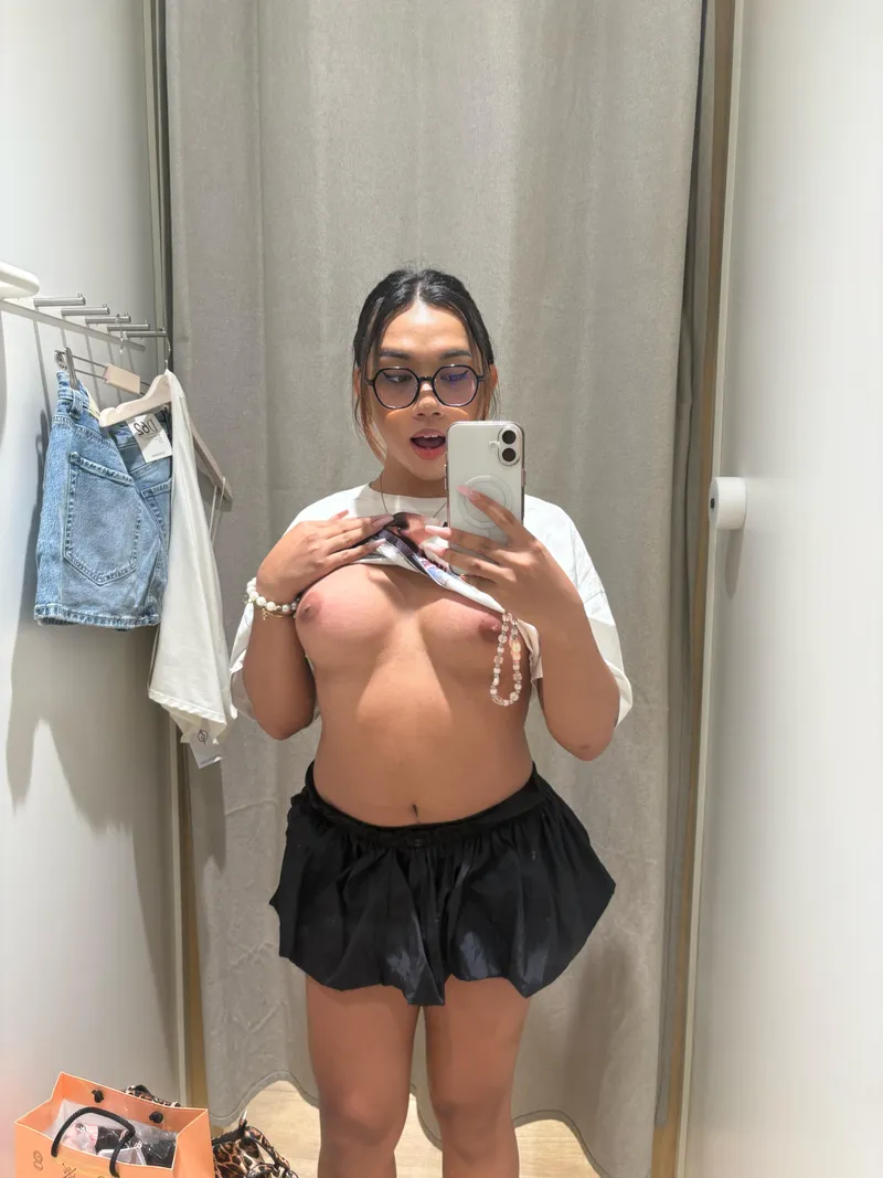 Thumbnail Risky Fitting Room Fun Encounter - Asian Sissification Thrills