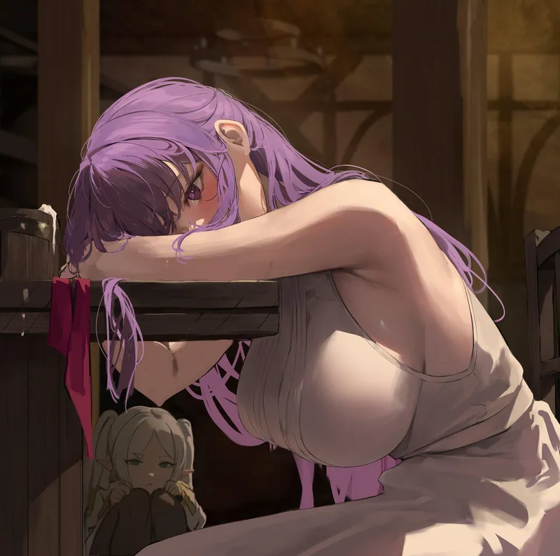 Thumbnail Drunk Fern's Seductive Charm in [Sousou no Frieren] | CheetahSperm18