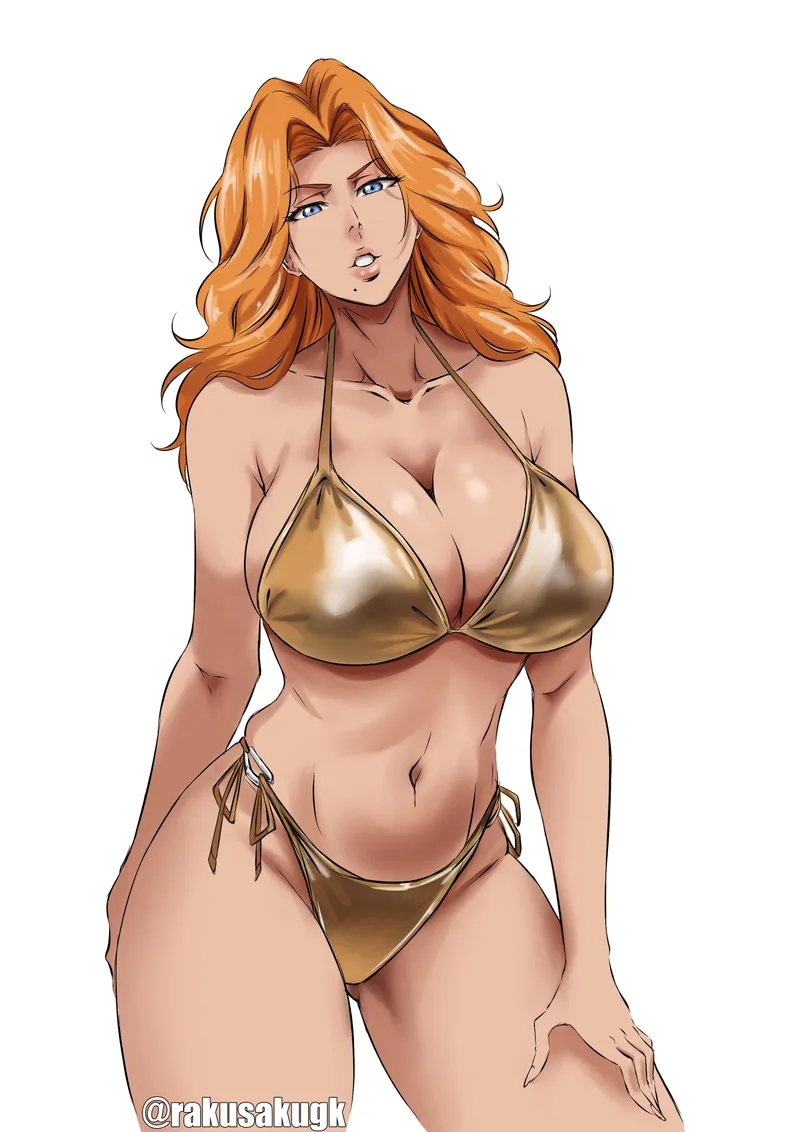 Thumbnail Mommy Rangiku in golden bikini by Silent_Steak_9540
