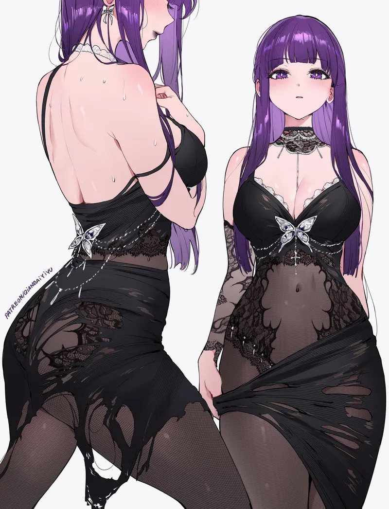 Thumbnail Fern Stuns in a Sexy Dress: A Delight for [thighdeology] Fans