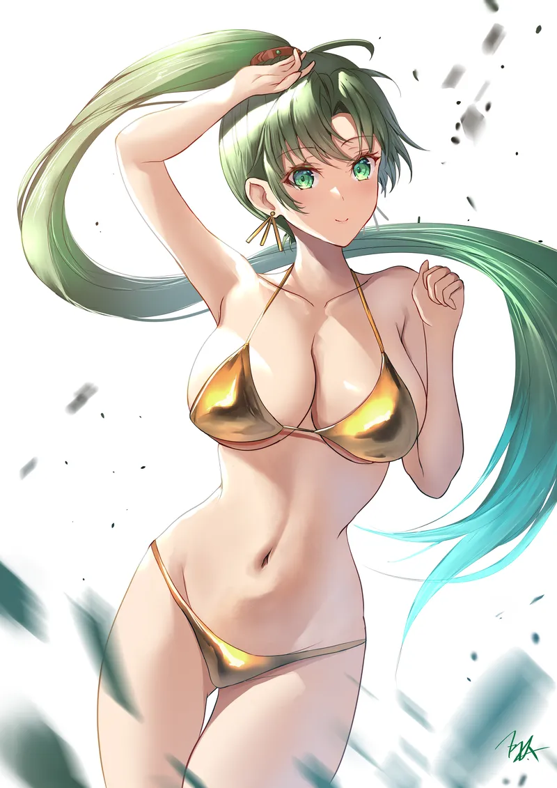 Thumbnail Gold Bikini Lyn: Dive into Swimsuit Hentai with Terran117