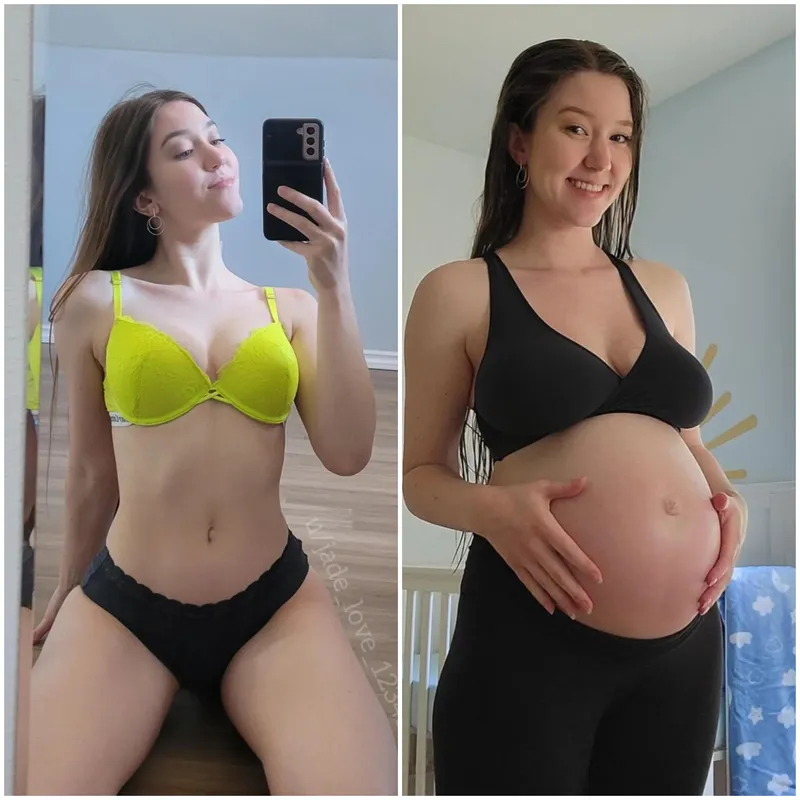 Thumbnail Pre-Pregnancy vs 9 Months: A Comparison by jade_love_12345