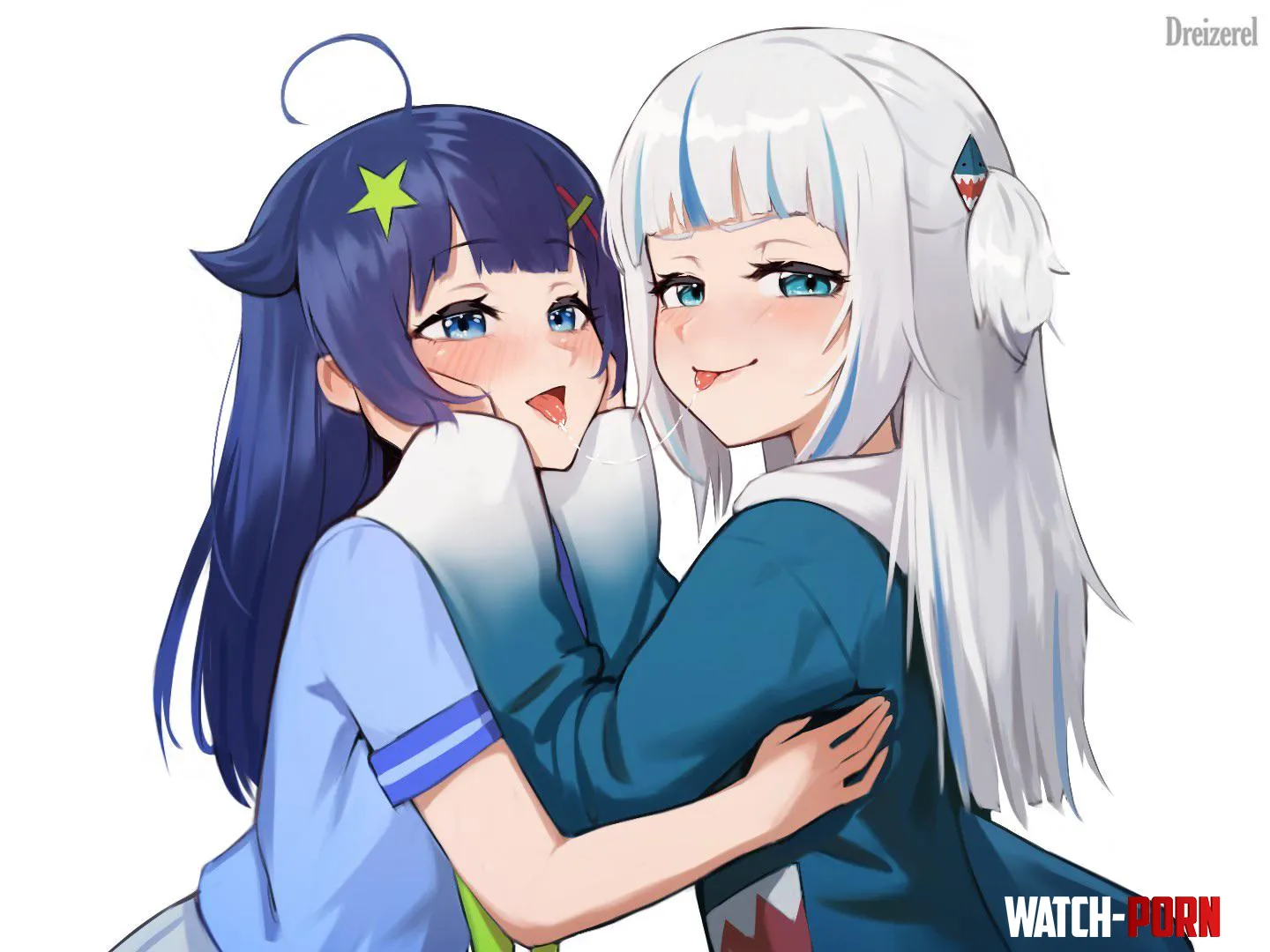 Senzawa & Gawr Gura[Indie Vtuber] [Hololive] by Silent_Steak_9540