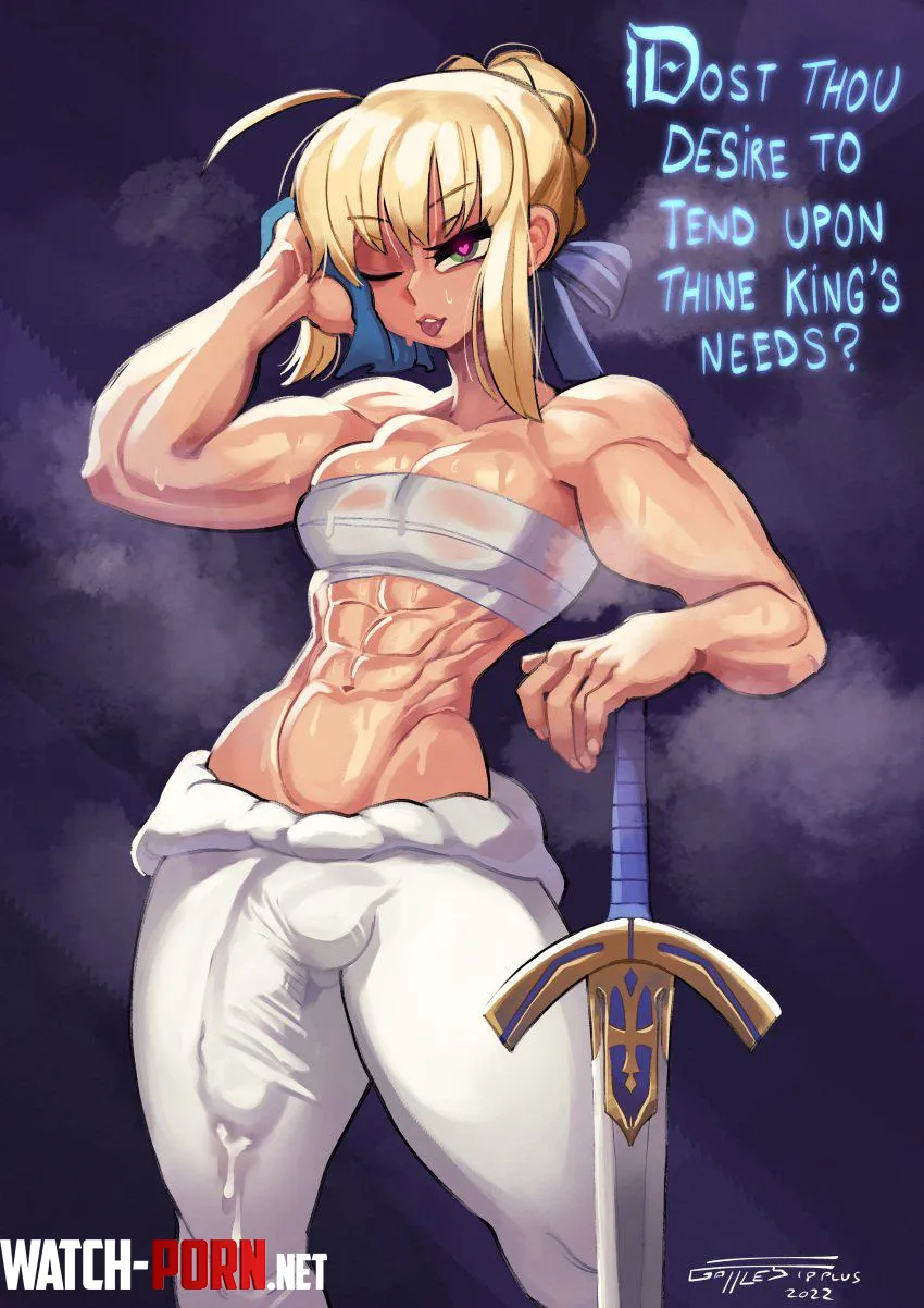 Artoria Futanari Transformation Short Story [See Body] (Artist - Gattles) by sekkannn