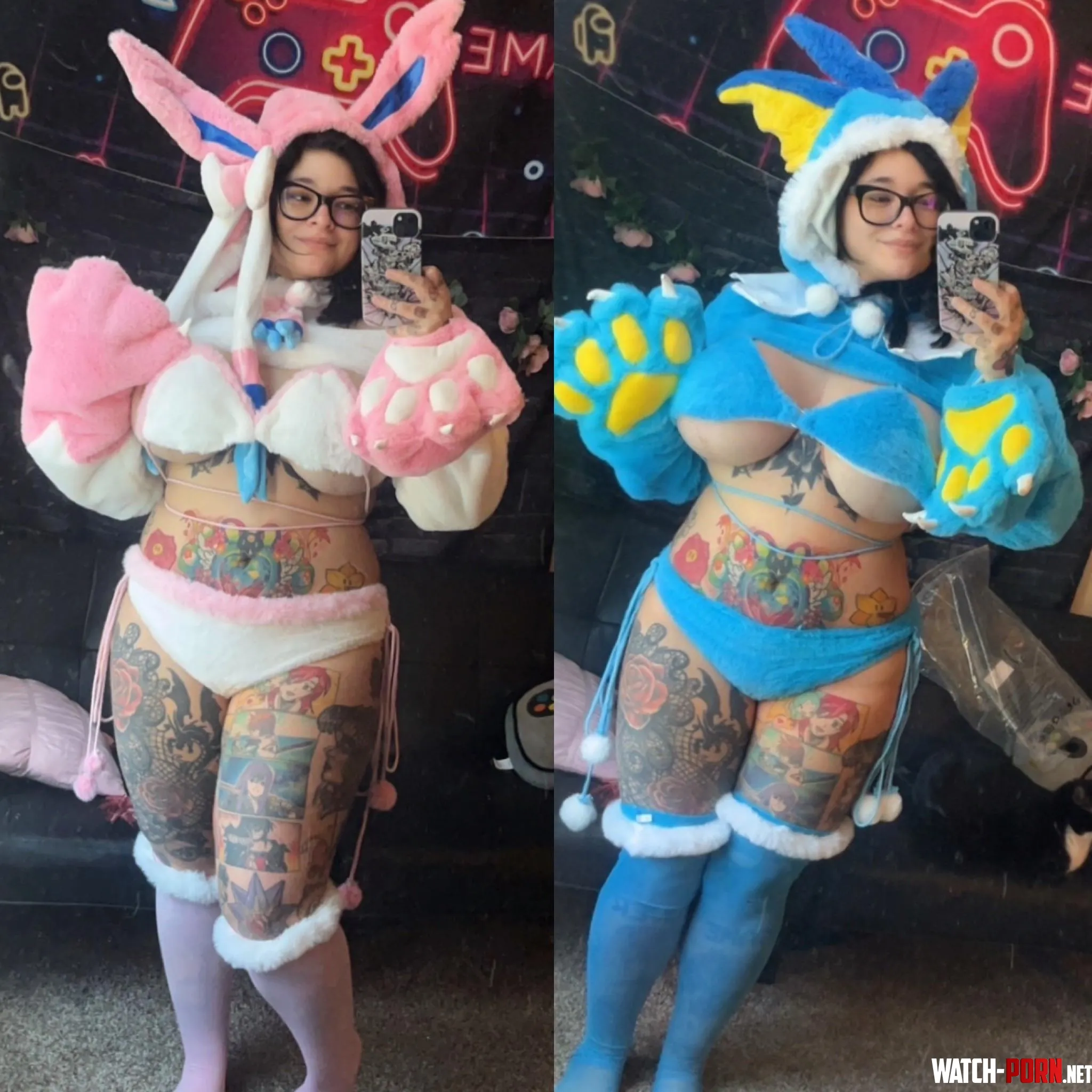 Sylveon or Vaporeon? (Pokemon) [inkedcosplays] by inkedcosplaygirl