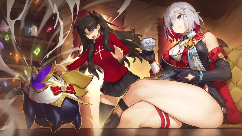 Thumbnail Gems for Numby Topaz & Rin Tohsaka from Honkai Star Rail by Faoovo in thighdeology