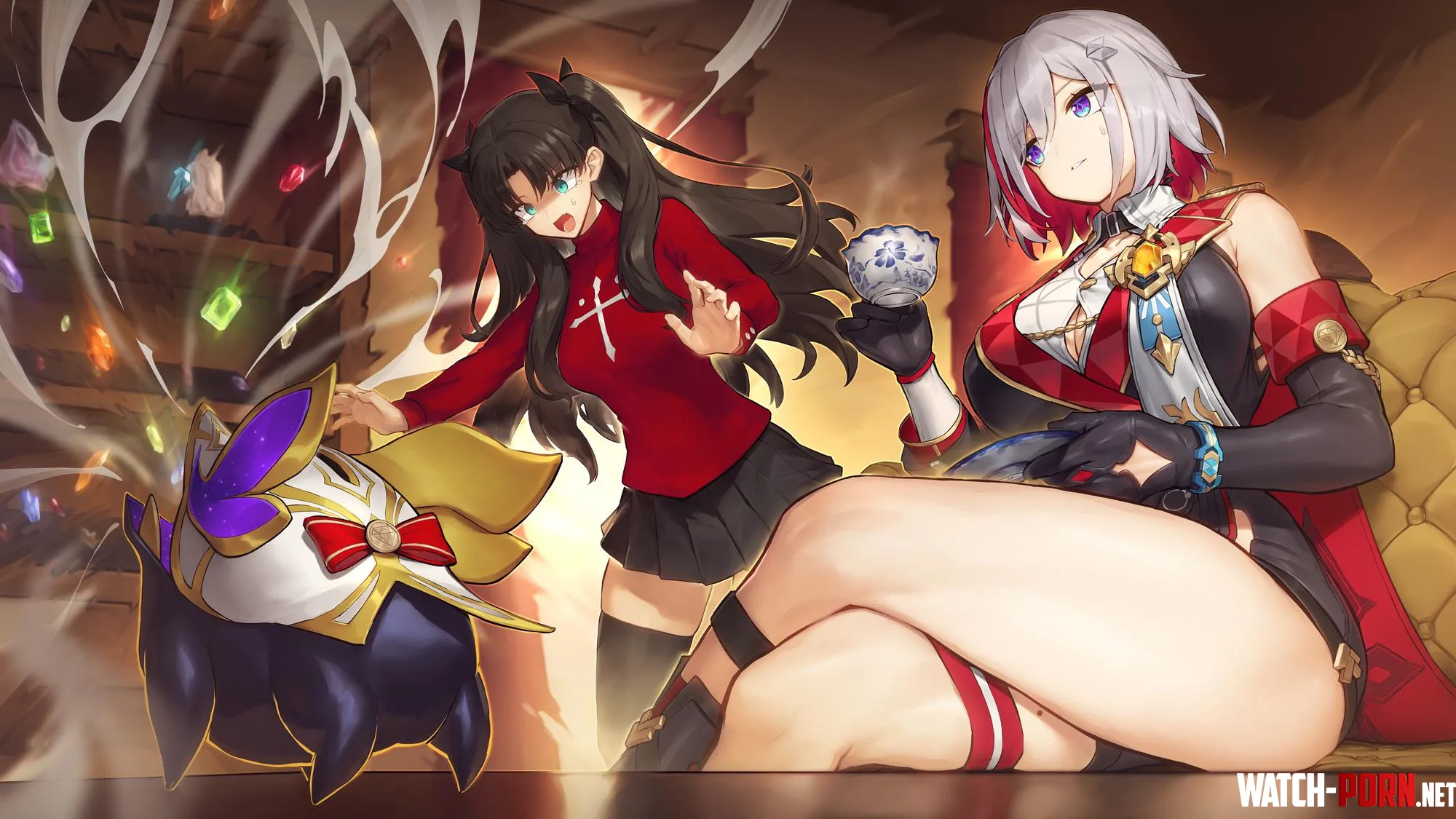 Tasty gems for Numby Topaz & Rin Tohsaka [Honkai Star Rail] by Faoovo