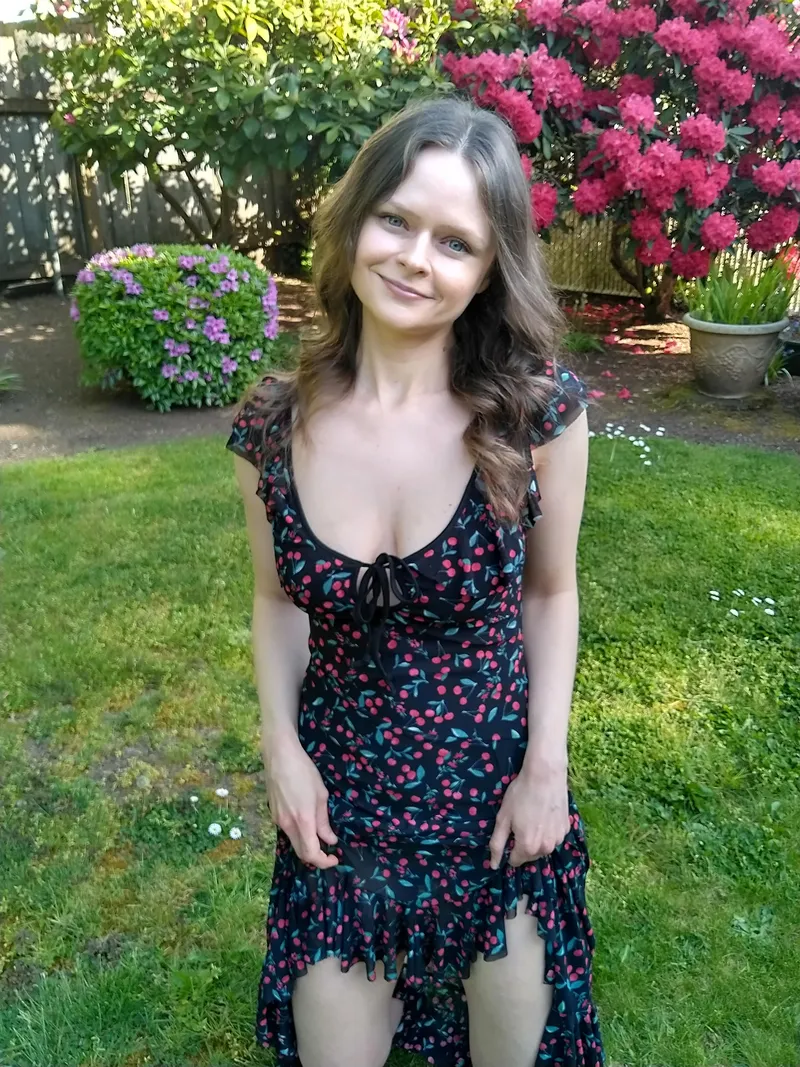 Thumbnail Saucy Summer Fun with Cherries: A Braless Delight