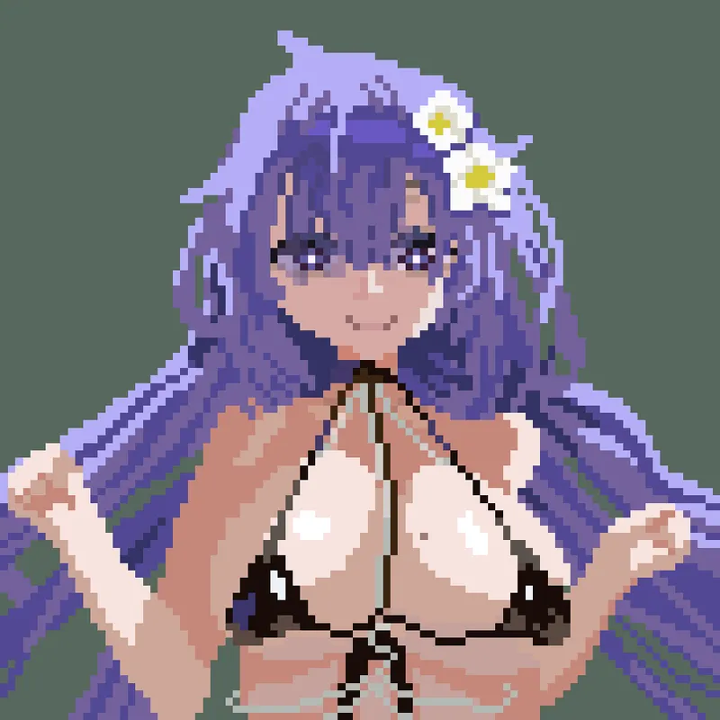 Thumbnail Hogkinky Showcases Mogador Pixel Art [Azur Lane] in pantsu