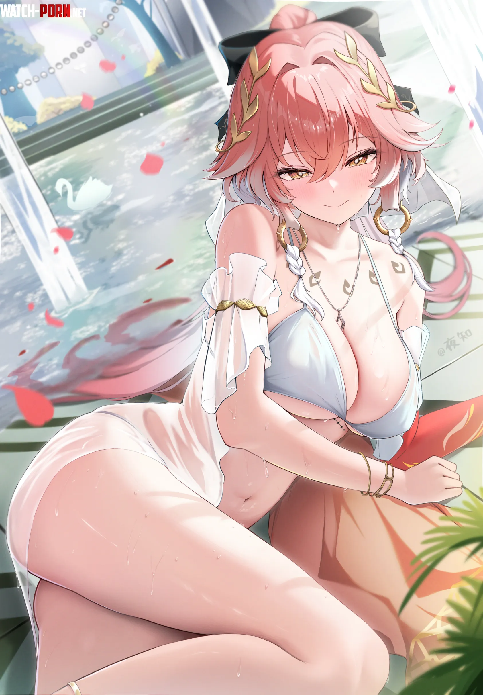 Changli in white bikini (夜知) by elegantloveglimmer