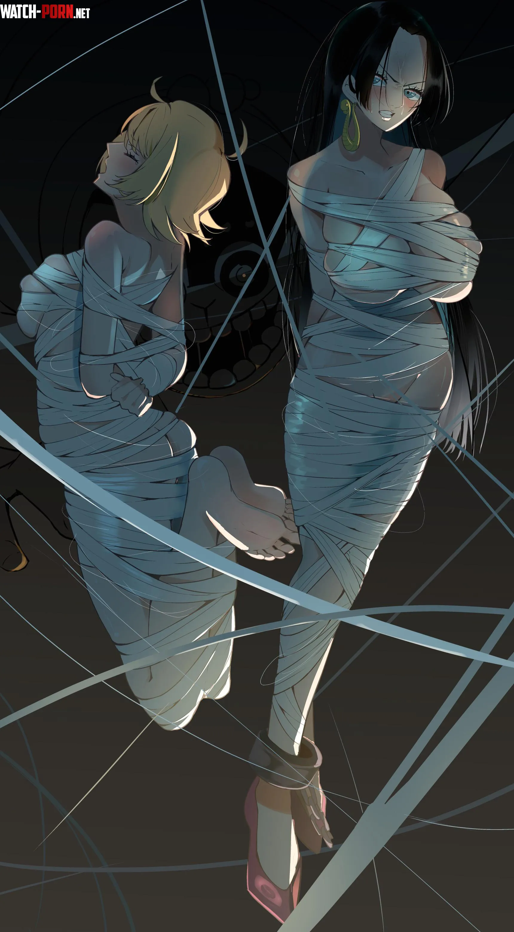 Boa Hancock & Marguerite tied up by Silent_Steak_9540