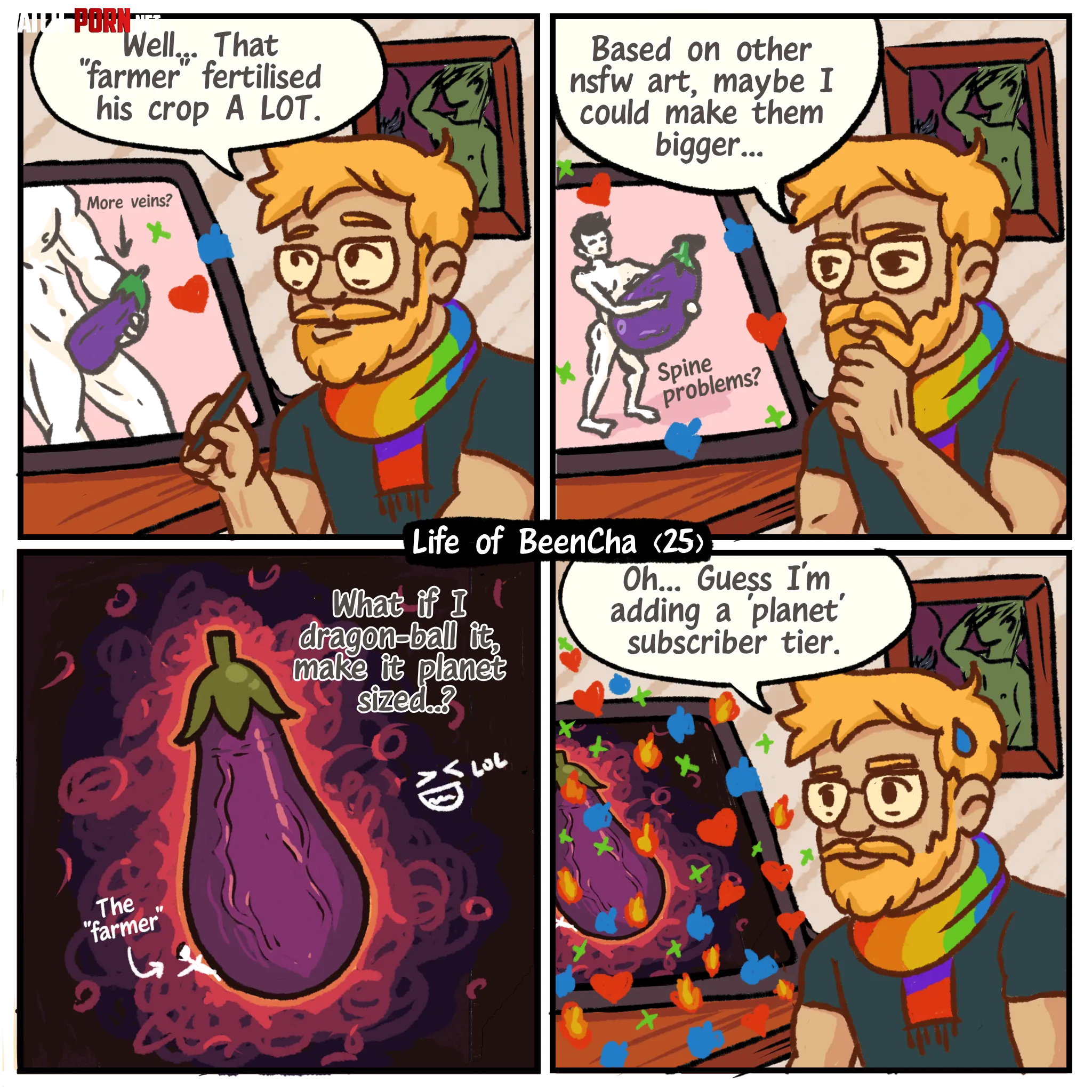 Eggplant sizing comic (by me) by been_cha