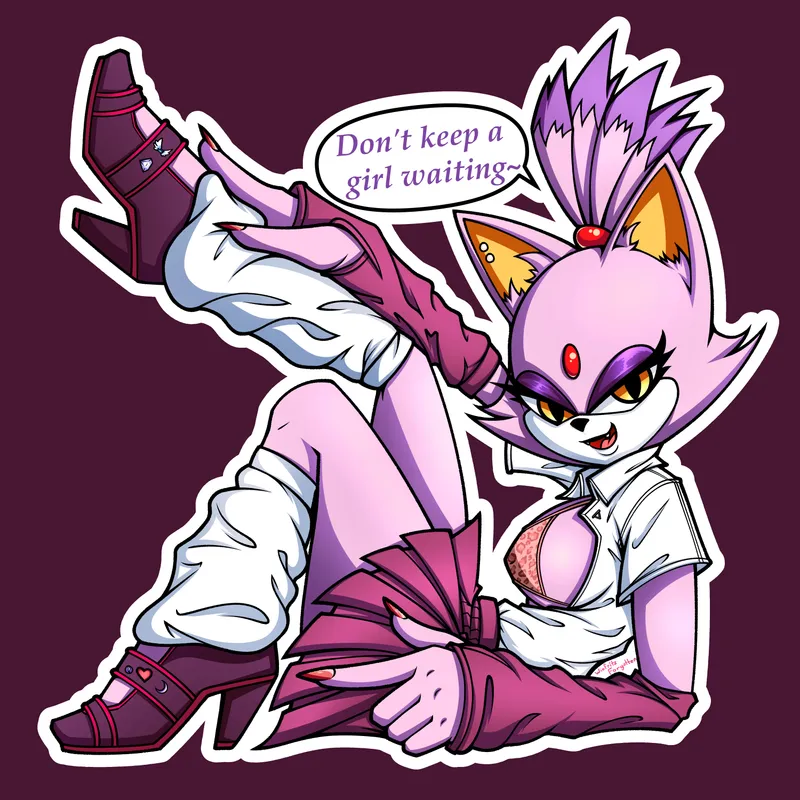 Thumbnail Sonic Seduction: WinFritzForgotten's Gyaru Blaze for SonicPorn Enthusiasts