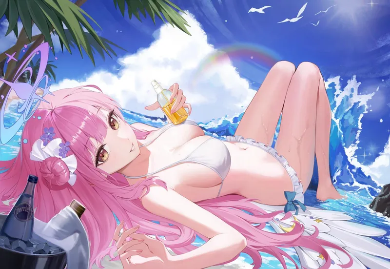 Thumbnail Relax at the Beach with Misono Mika - A RainDMask Masterpiece