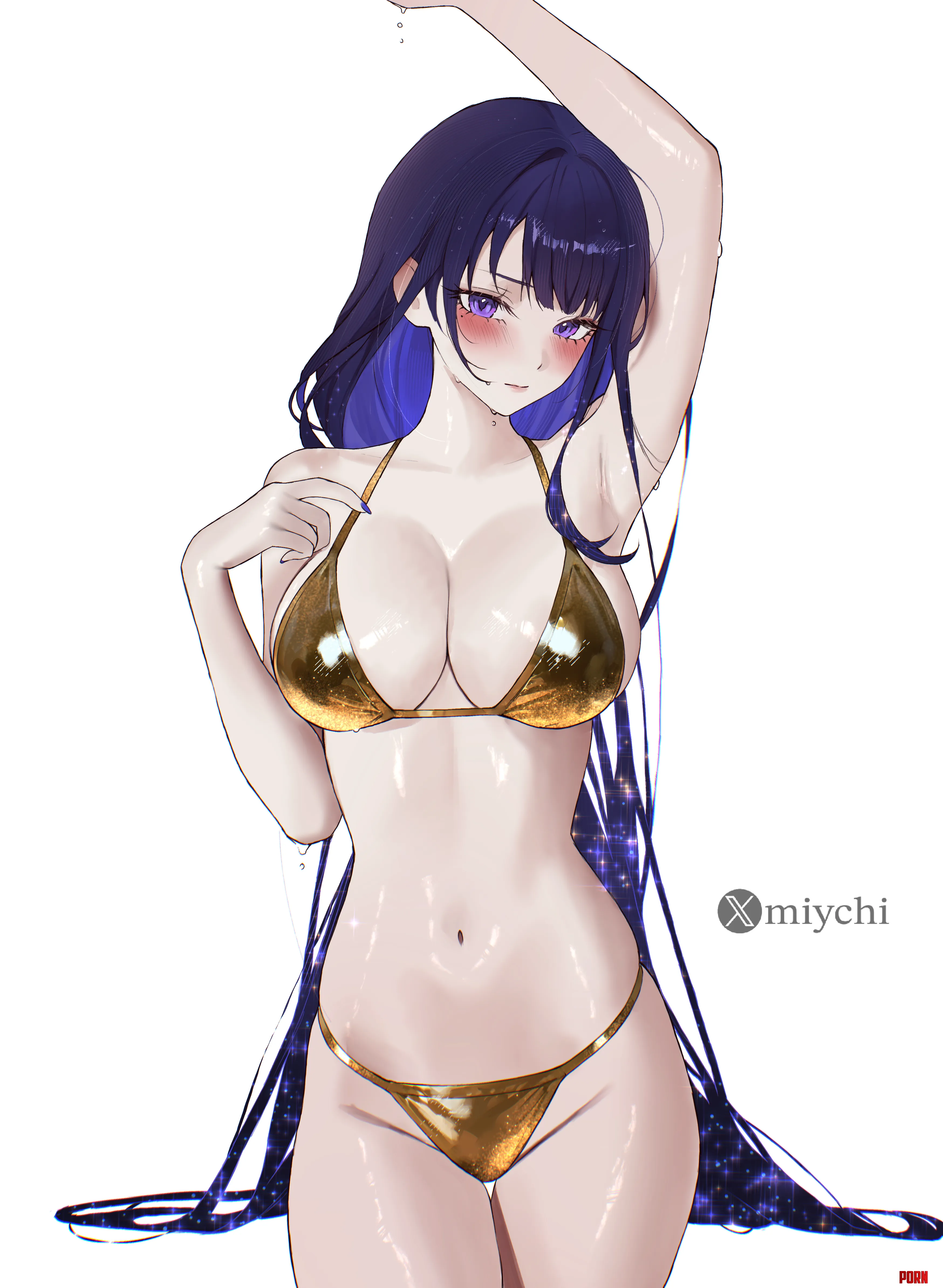 Raiden desirable in gold bikini (miychi) by elegantloveglimmer