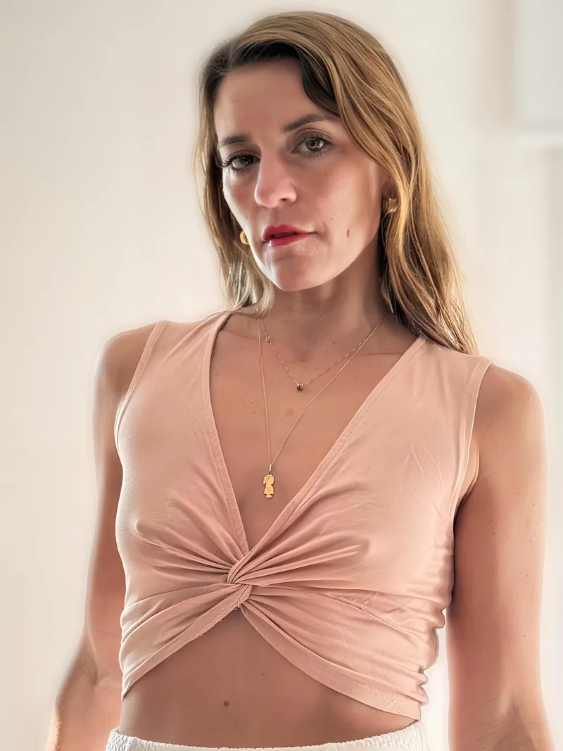 Thumbnail New_Alarm_7511 Flaunts Just a Tiny Tee Without Bra - Braless Look