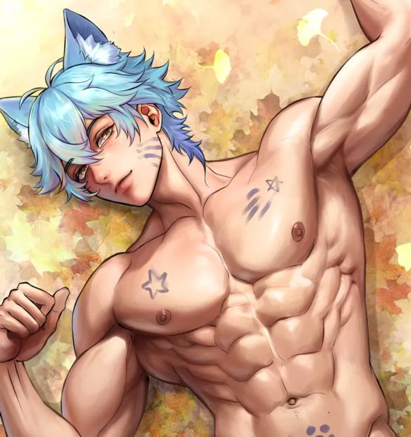 Thumbnail Gold-Tie-5883 Captures a Cat Boy Sunbathing Moment in baramanga