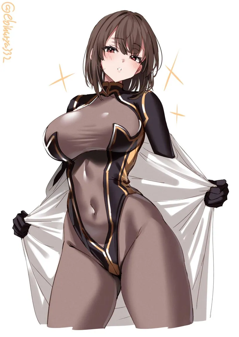 Thumbnail Seductive Bodysuit Hyuuga: Explore Anime Bodysuit Aesthetics