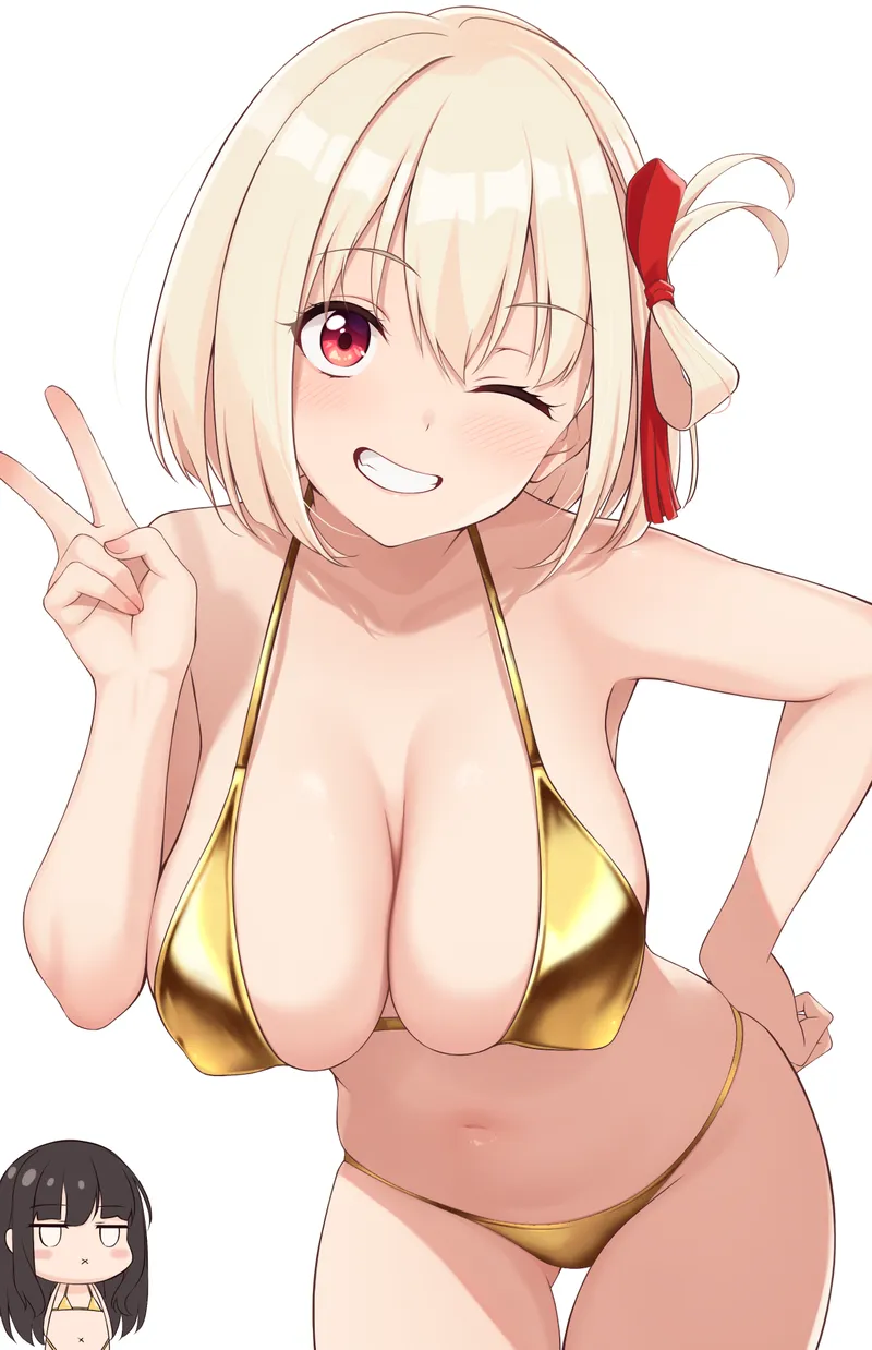 Thumbnail Gold Bikini Chisato from Lycoris Recoil: Character Analysis by A_MASSIVE_PERVERT | dekaihentai