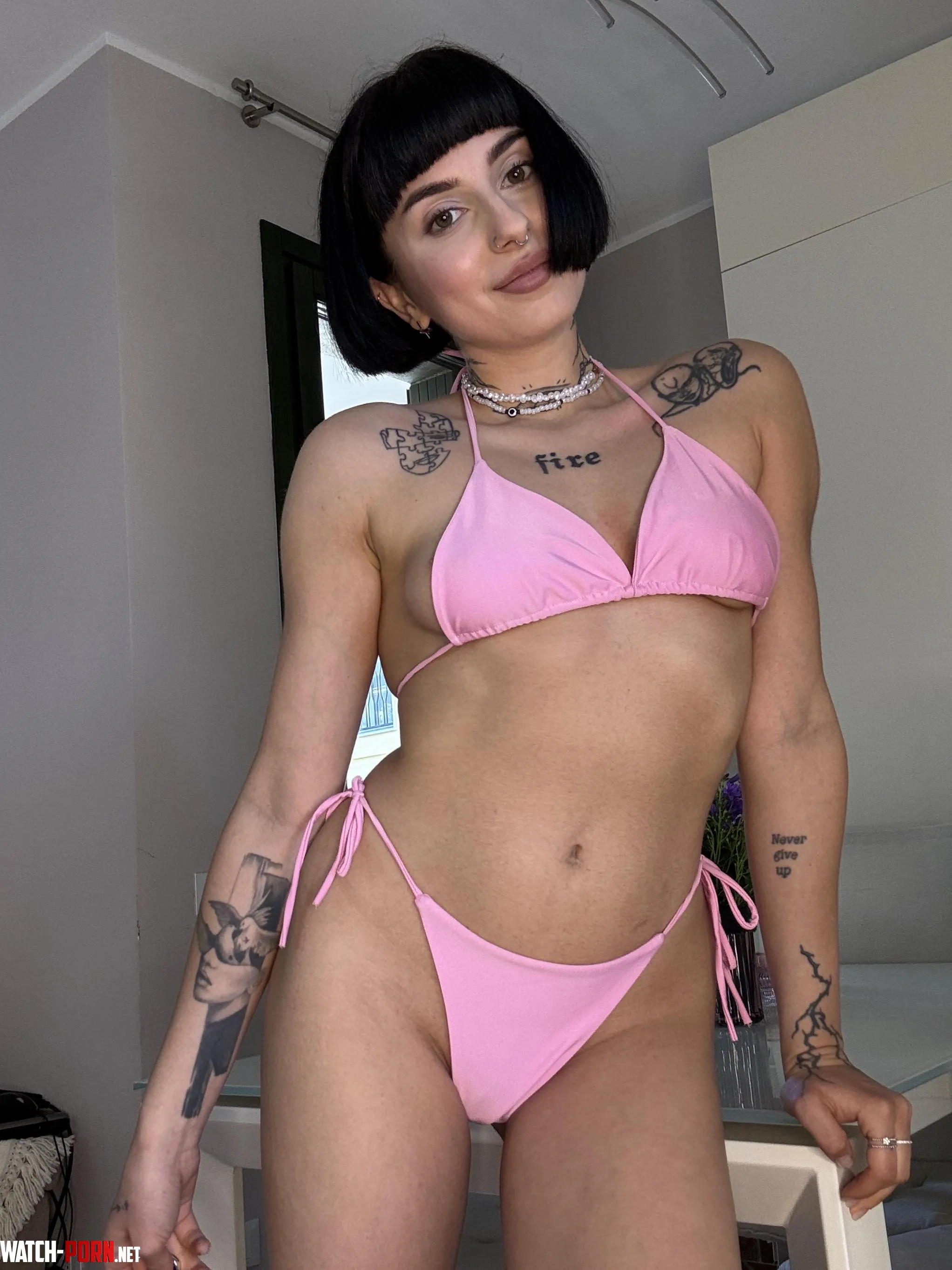 Perfect pink bikini and me by Brdsomevibe