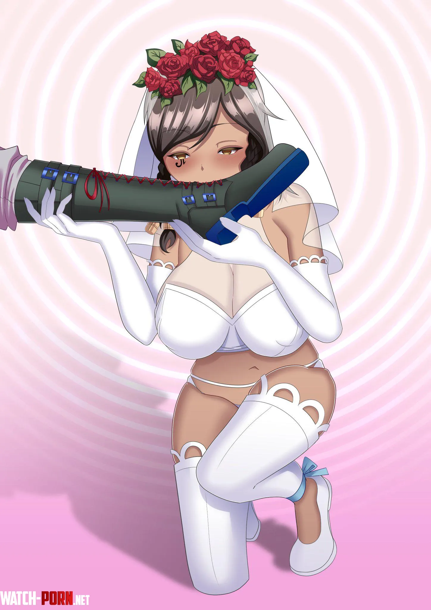 Pharah is a hypnotized bride (Newgirugamon) by ThatOneGuy183737