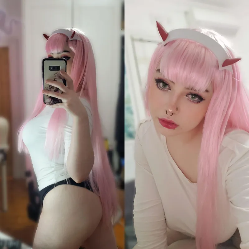 Thumbnail Leeutemmer Cosplays Zero Two Pajamas for a Cute Look