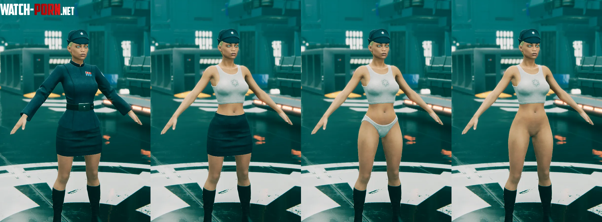 Female imperial officer's uniform variations (Star Lord Games) [Star Wars: Saboteur]. by StarLord_Games