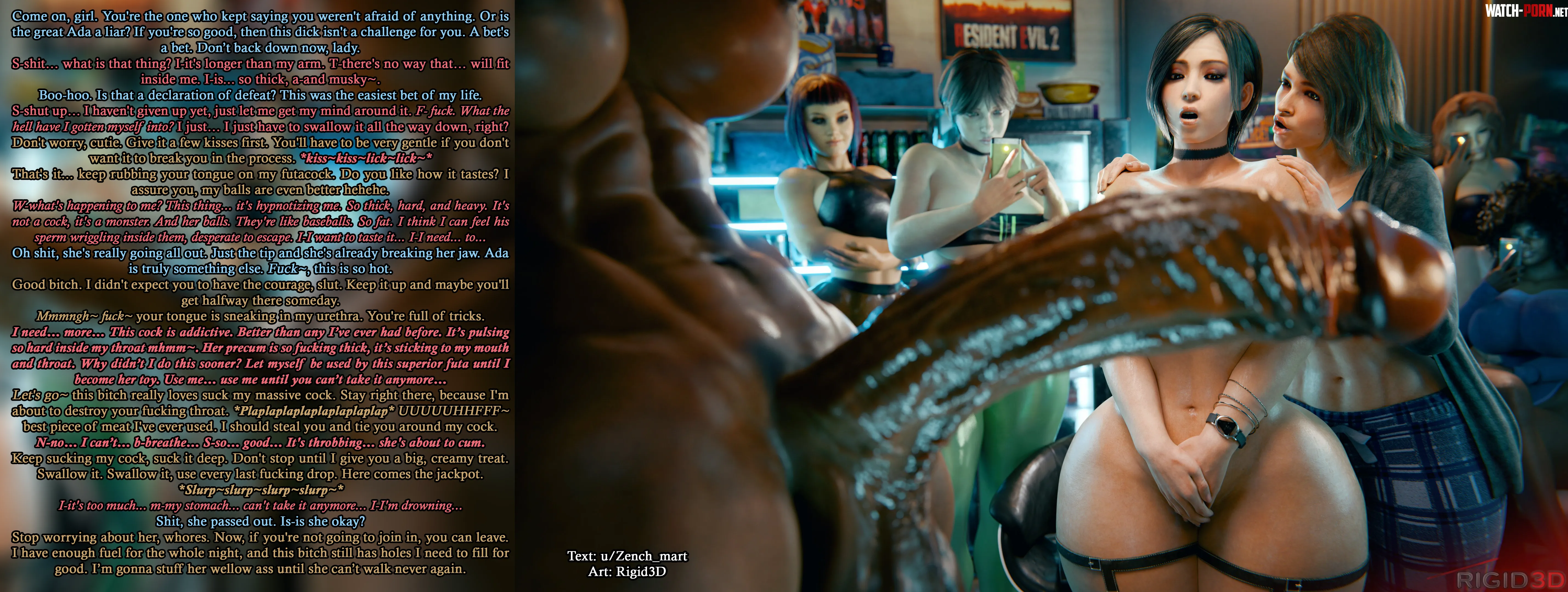 If you play stupid games, don't regret the rewards [Deepthroat] [Futadom] [Femsub] [Asian] [massive dick] [Public sex] [Mind break] | Art: Rigid3d by Zench_mart