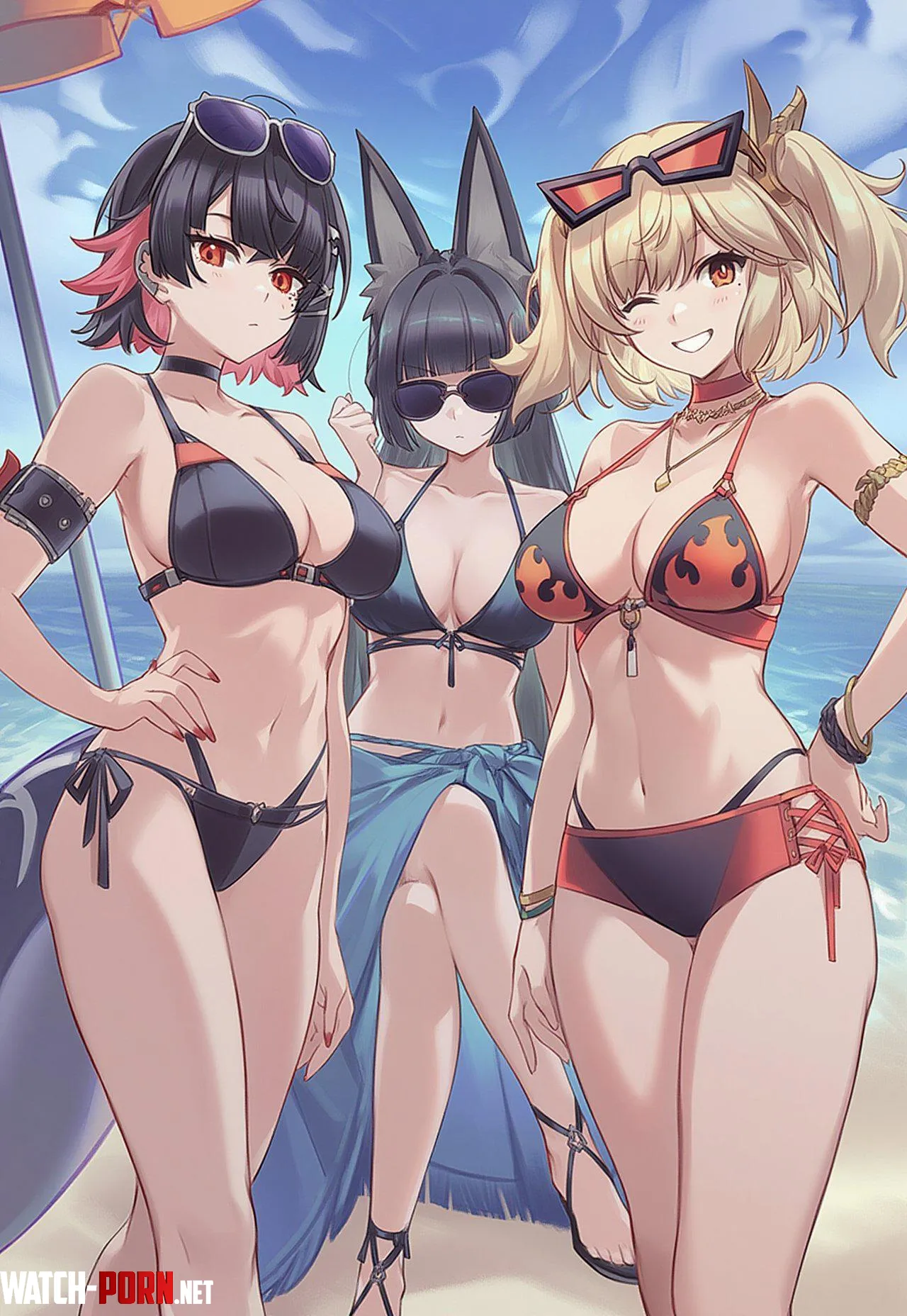 Ellen, Hoshimi and Burnice [Zenless Zone Zero] by Ghnavari