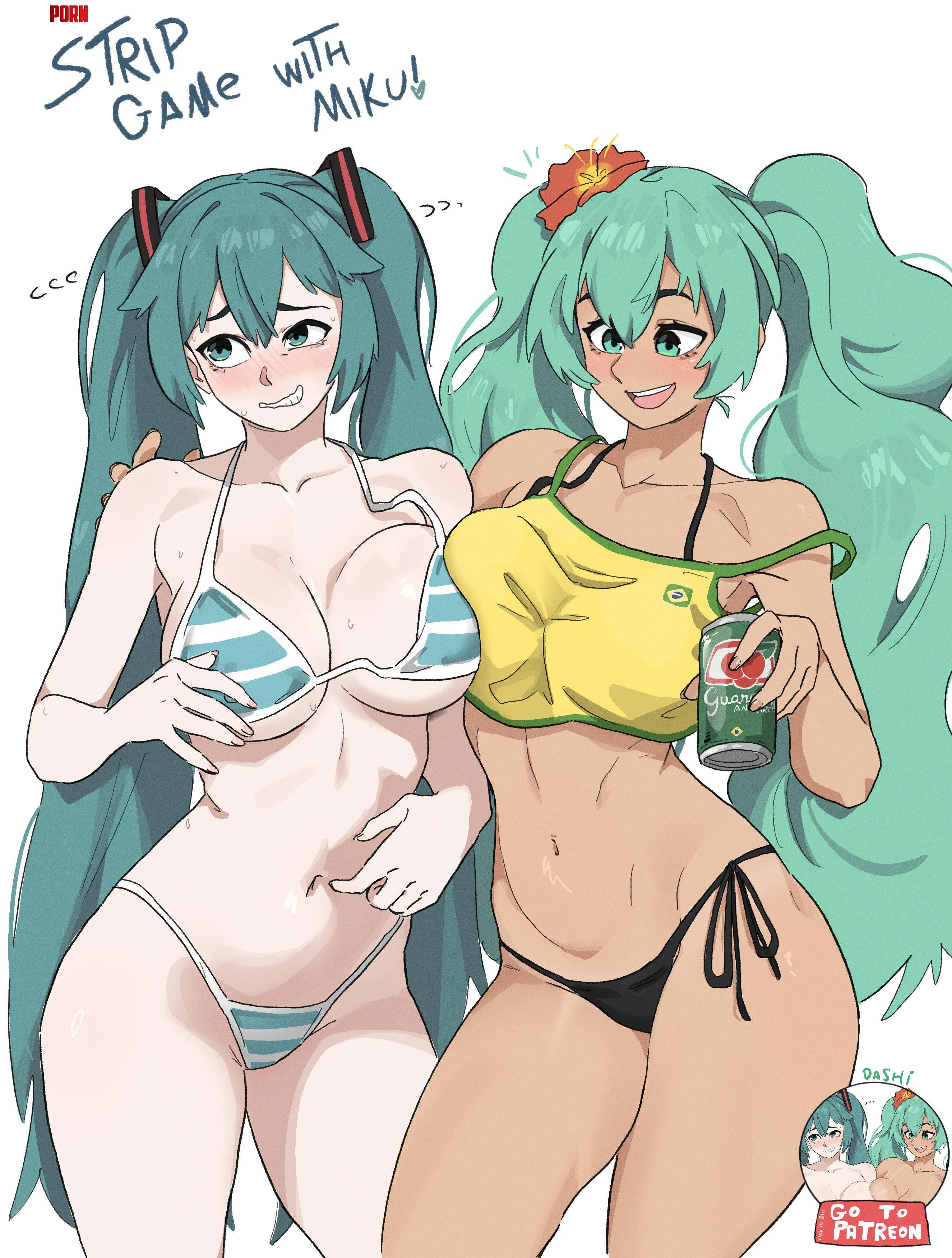 Strip game with Miku’s by Silent_Steak_9540