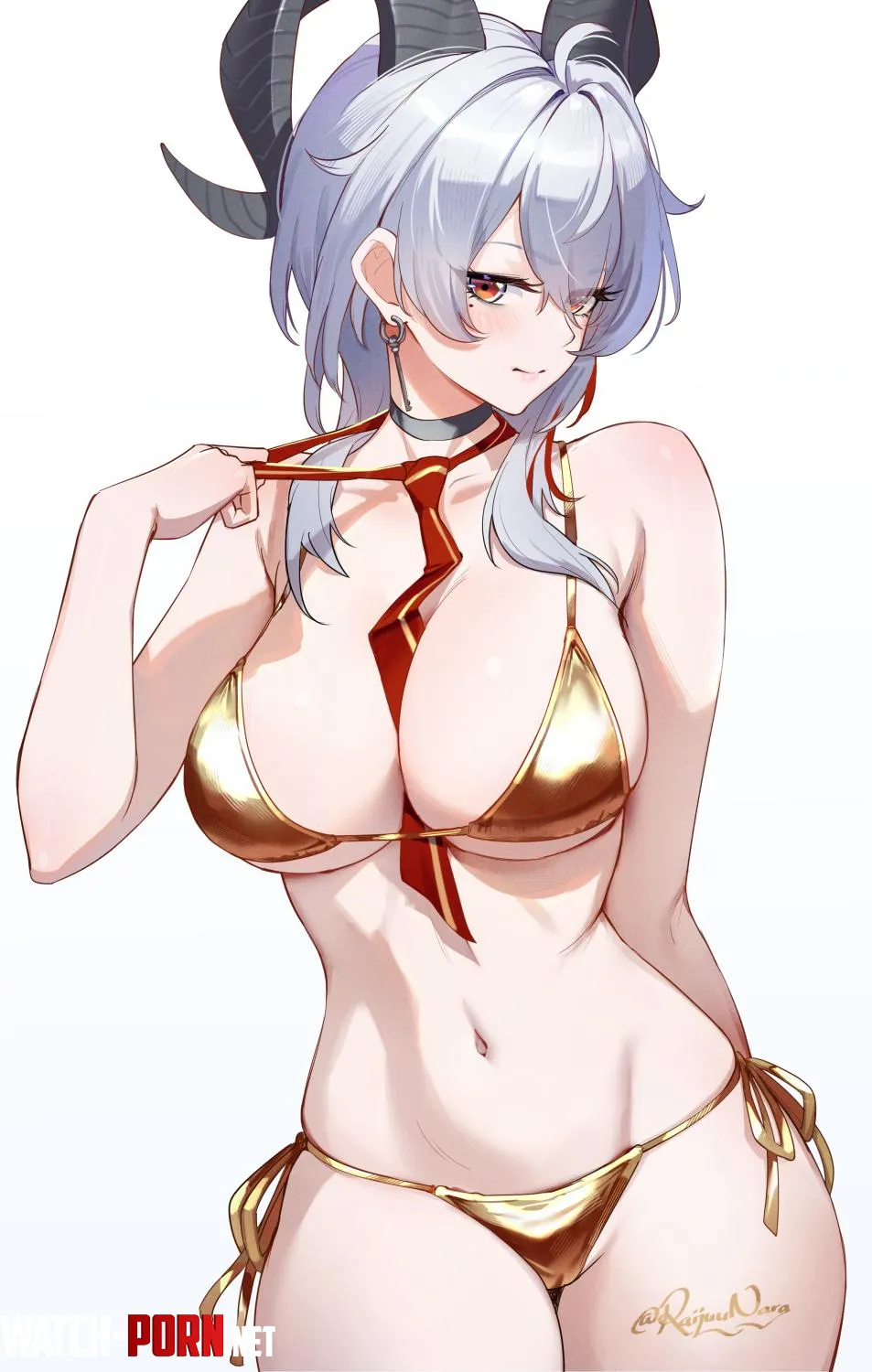 Zani in gold bikini by xSaviour_N