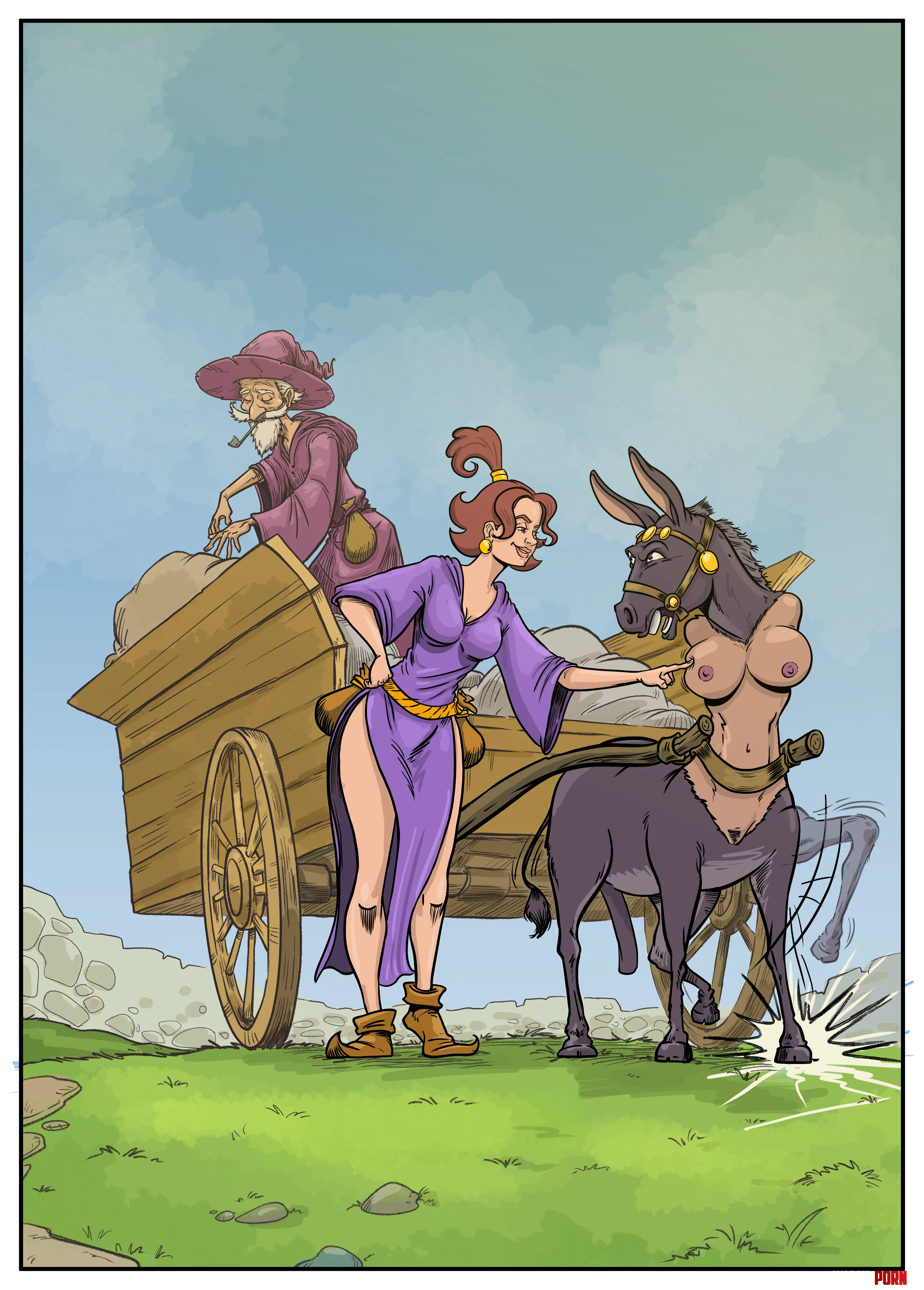 The horse and the magician by Guidobarsi