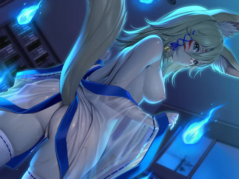 Thumbnail daclannerz: Enchanting Encounter: A Visit from a Kitsune in MonsterGirl