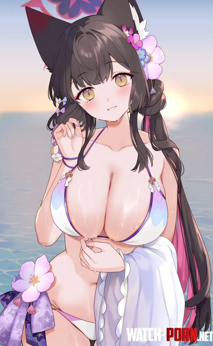 Swimsuit Wakamo [Blue Archive] by marxsander2016
