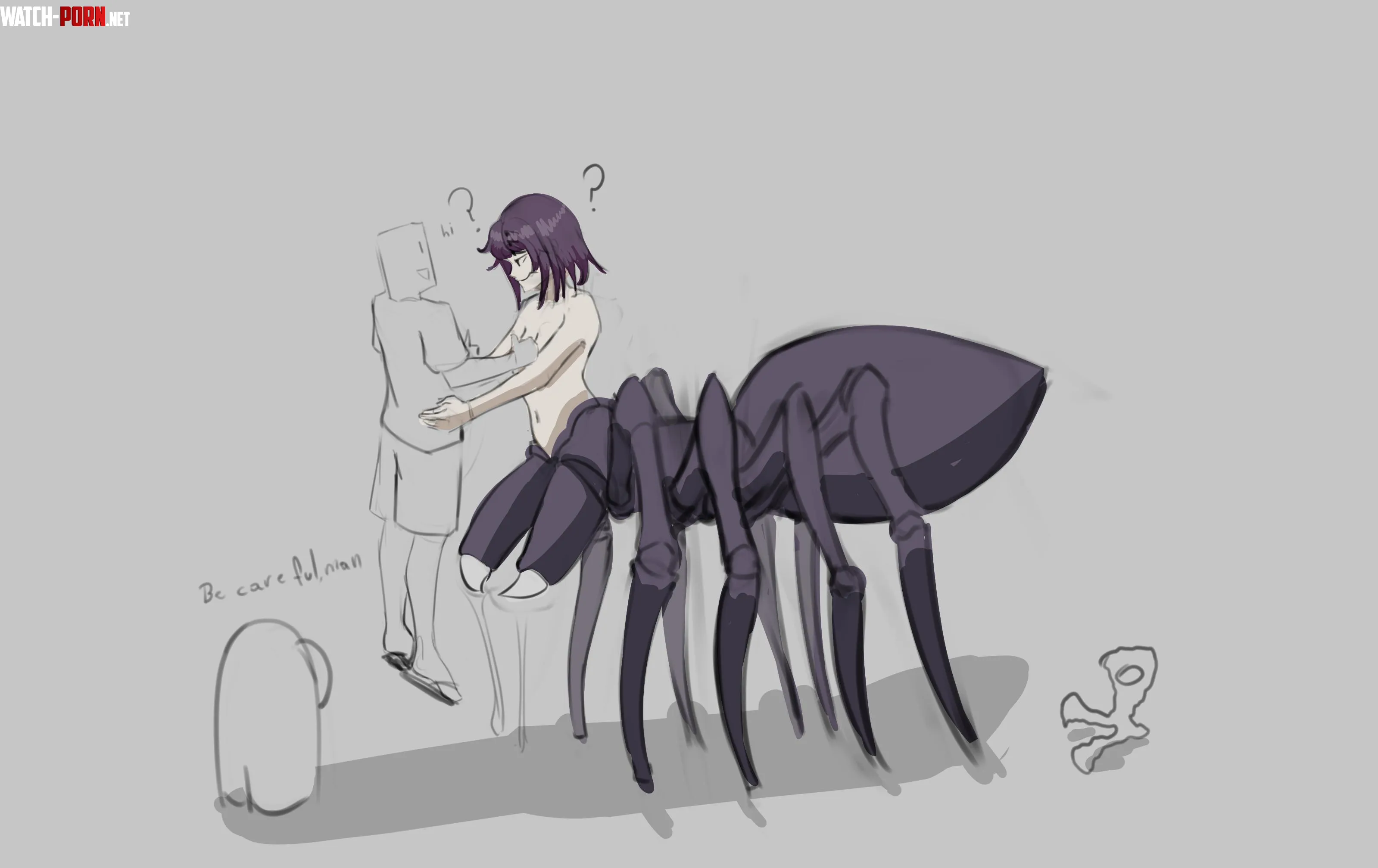 Spooder gurl, i may redraw this by Zierera