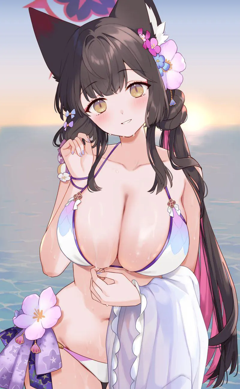 Thumbnail Swimsuit Wakamo from Blue Archive Revealed by marxsander2016