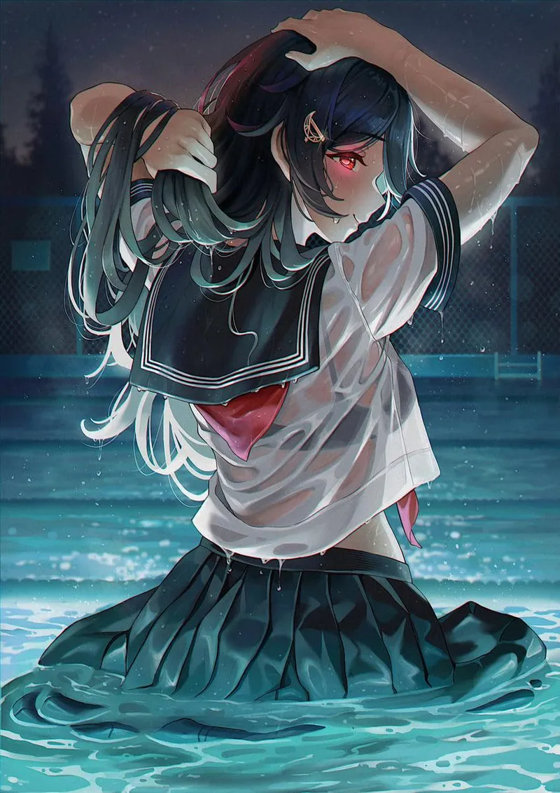 Thumbnail School Pool Dip: Billy3414's fun Adventure in Ecchi World