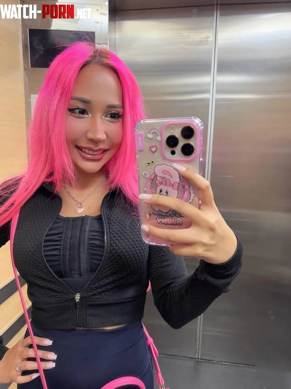pink hair dont care by PomegranateFim