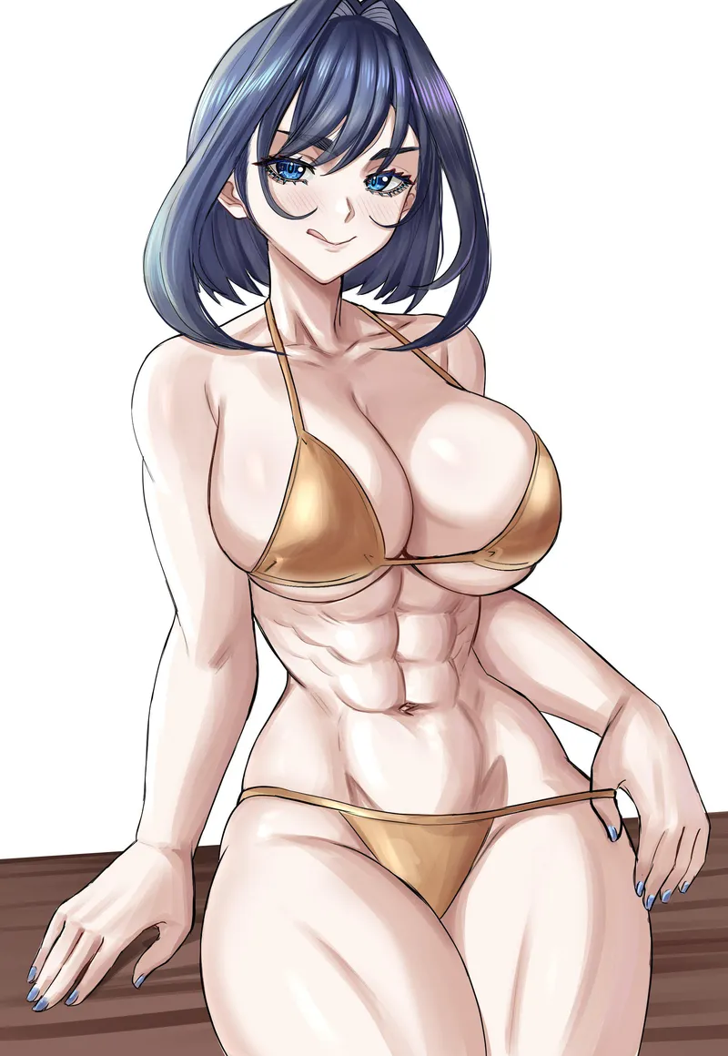 Thumbnail Unveiling Kronii's Abs: A Hololive Delight by Throwawheylmao in fitdrawngirls