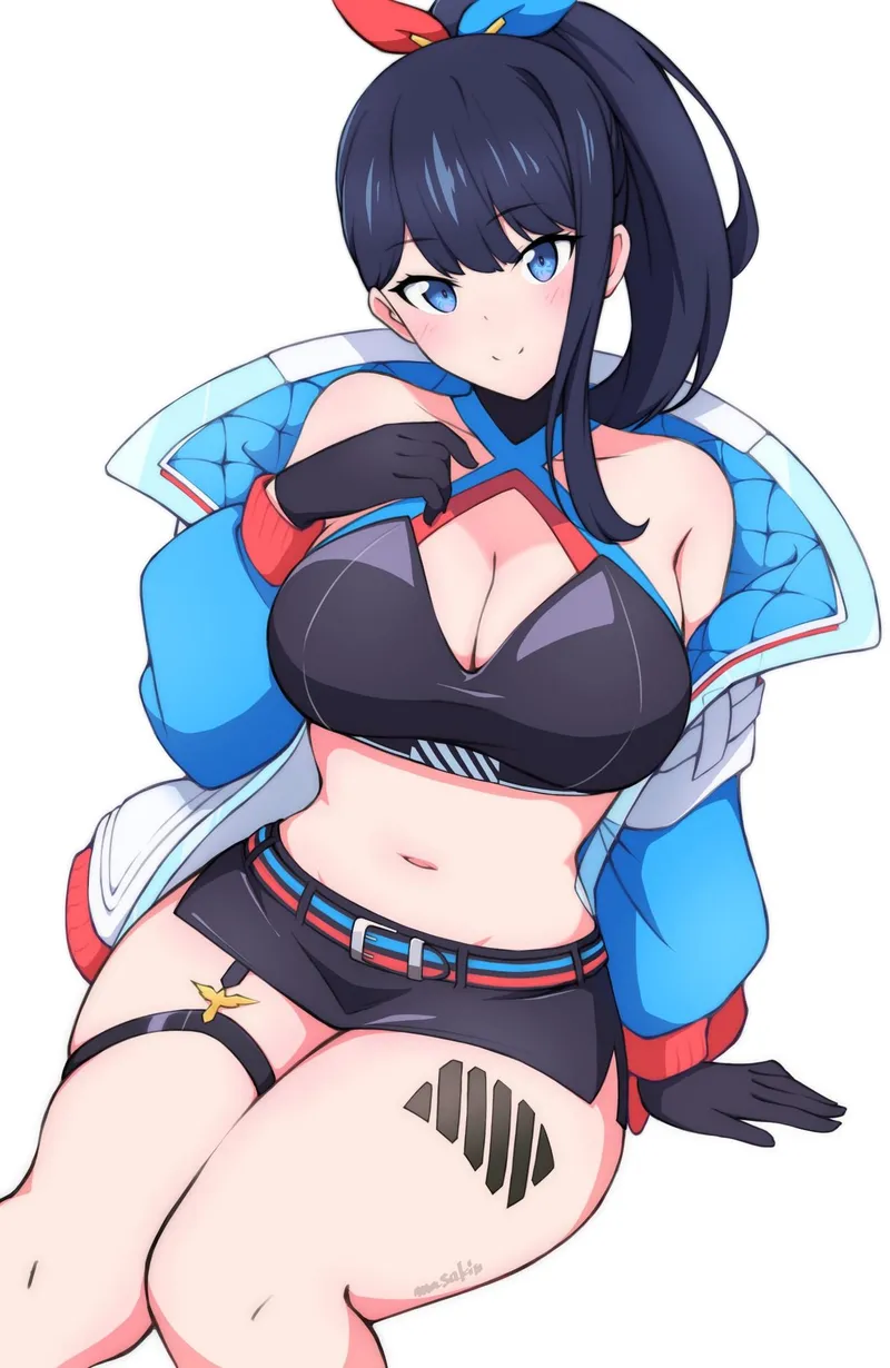 Thumbnail Queshu22 Unveils Rikka's Thighdeology from SSSS GRIDMAN